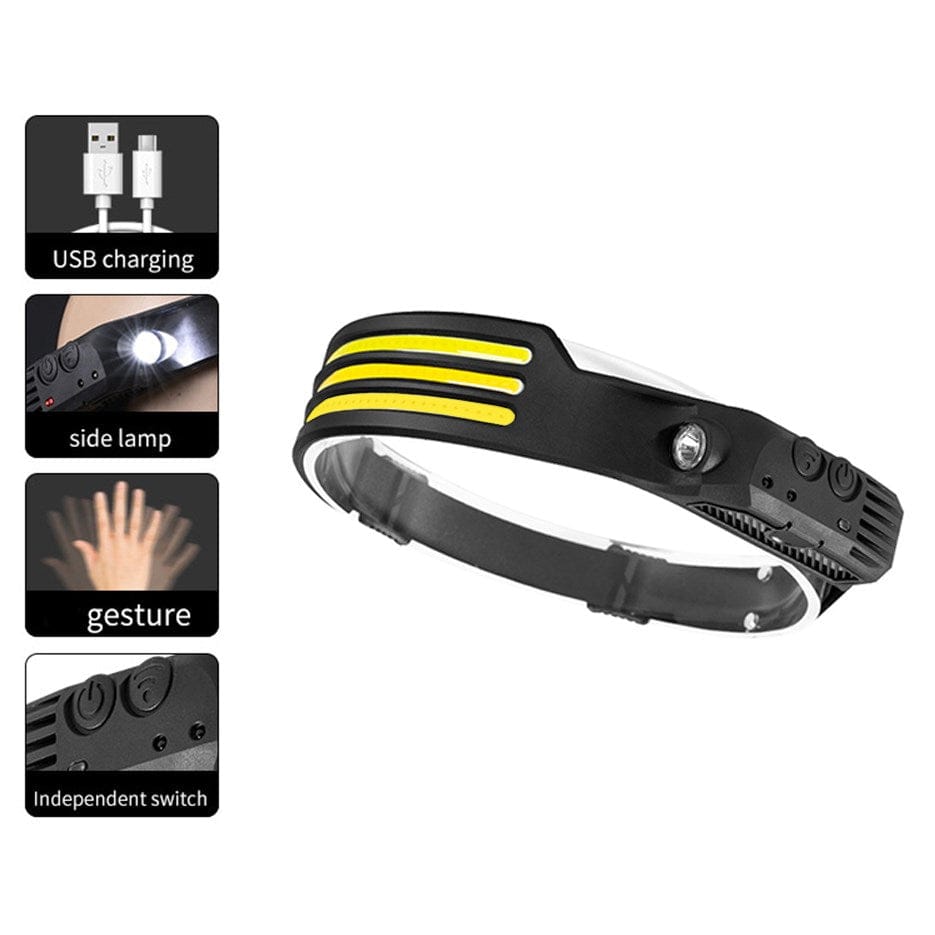 Stirnlampe Wave – 350 Lumen, 5 Modi, per USB aufladbar
