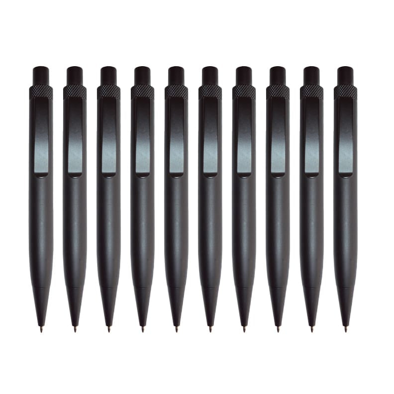 Beauty Kugelschreiber 10er Set – Aluminium, Druckmechanik, Parker-Mine, 13,5 cm