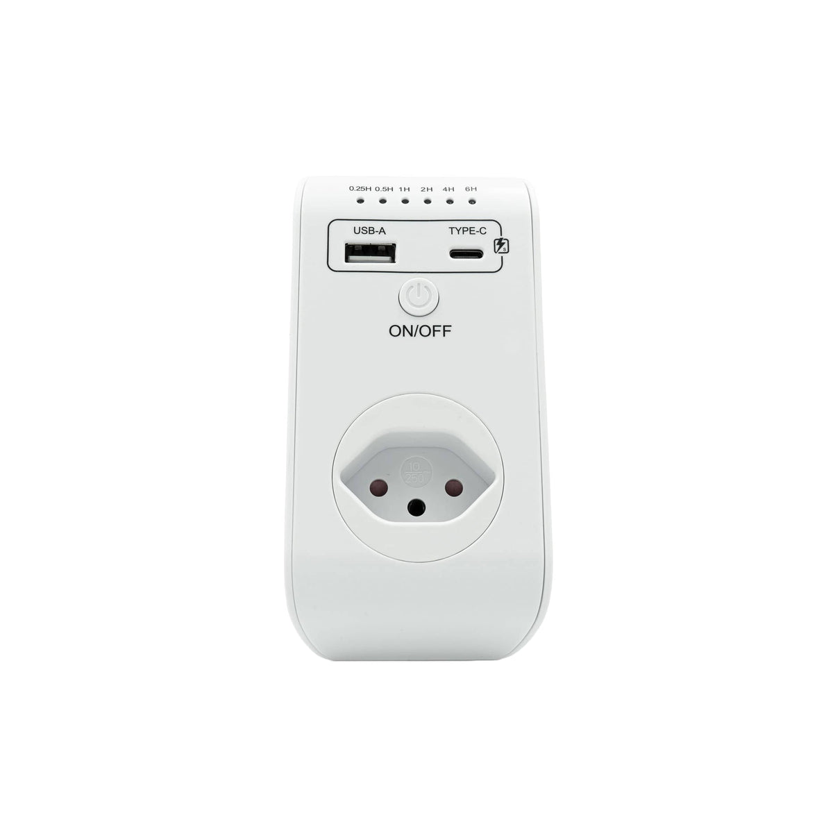 Multiprise 3-en-1 avec minuterie – prise suisse, USB-A & USB-C