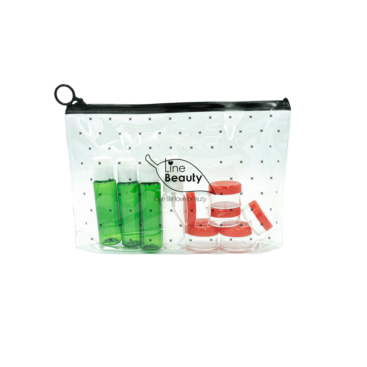Reiseflaschen-Set 7-teilig – 10 bis 30 ml, handgepäcktauglich