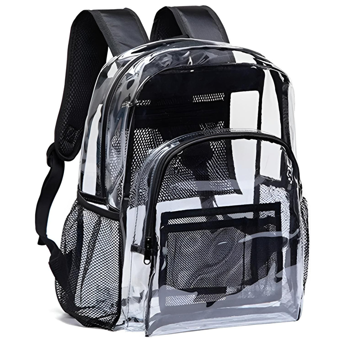 Sac à dos transparent en PVC – 40 x 20 x 32 cm, hydrofuge