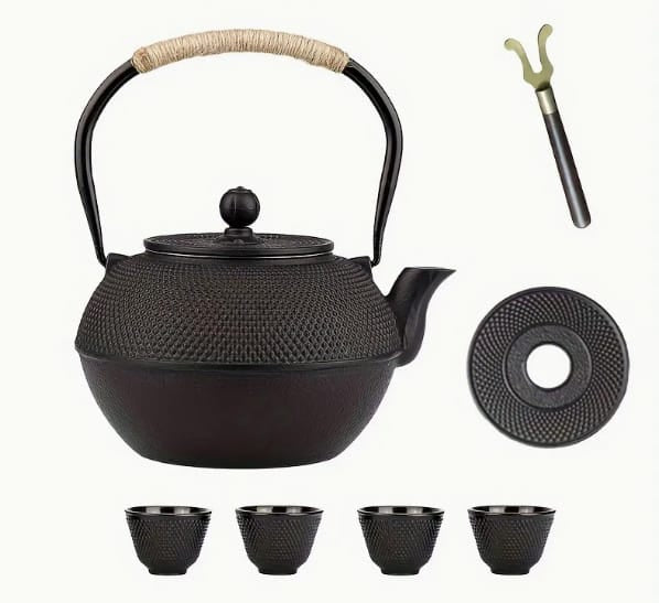 Chinesisches Teeservice Shanghai – Teekanne mit Tassen