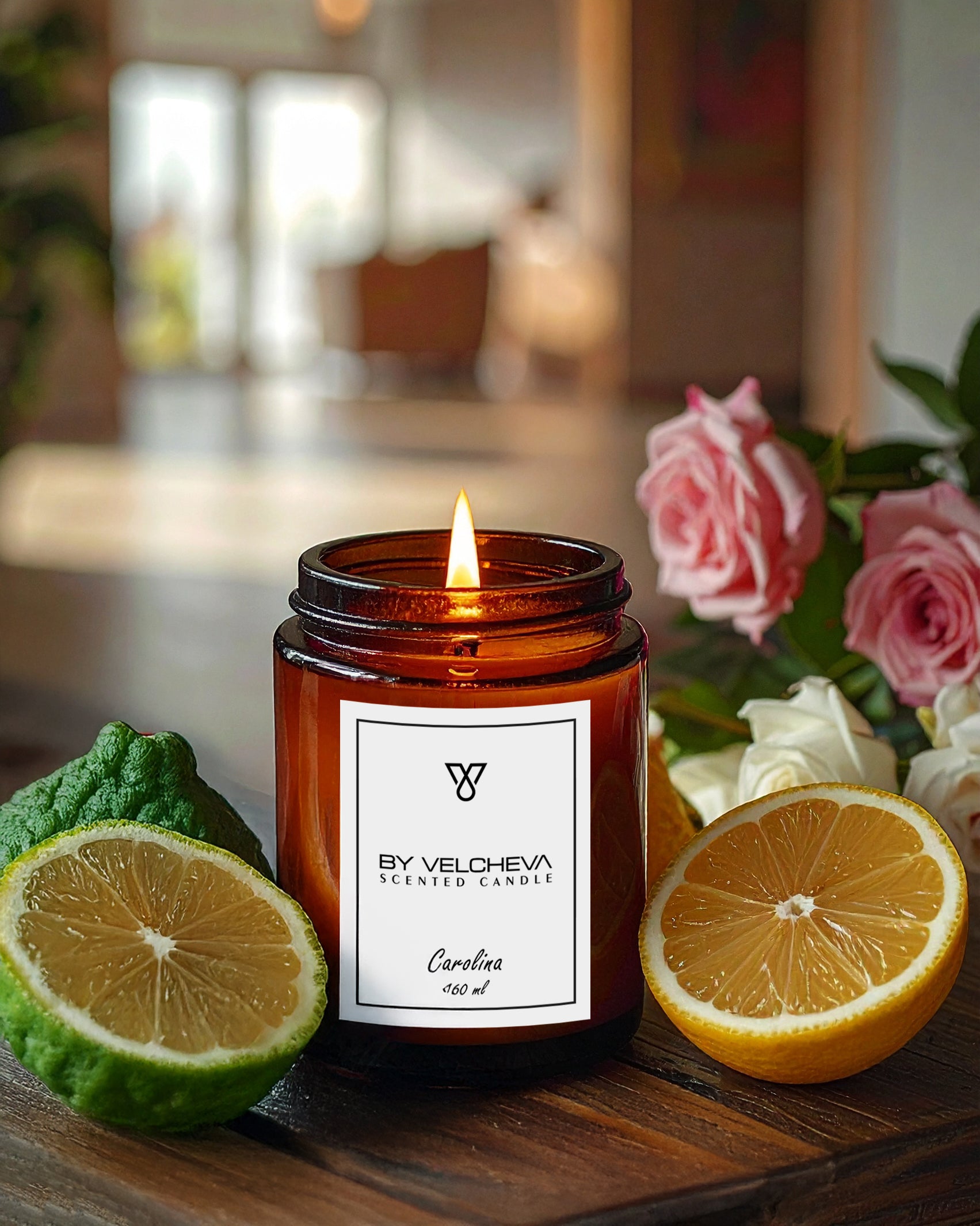 BY VELCHEVA Duftkerze - Carolina 160 ml