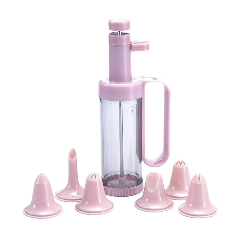 Einhand-Garnierspritze mit 6 Tüllen