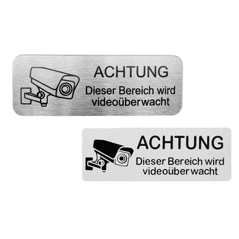 Videoüberwachungsschild-Set – selbstklebend, innen & aussen