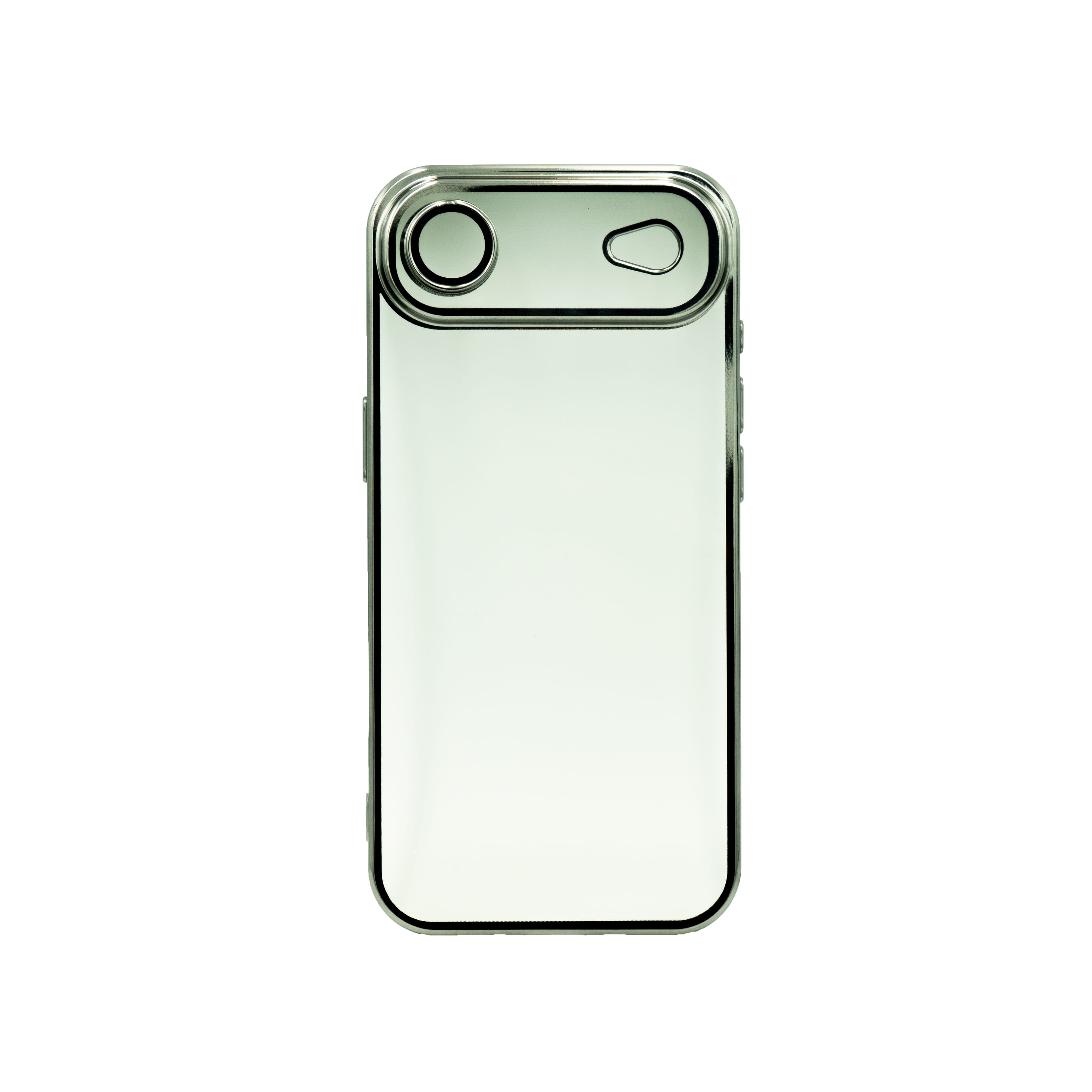 Transparente Handyhülle mit silbernem Rand