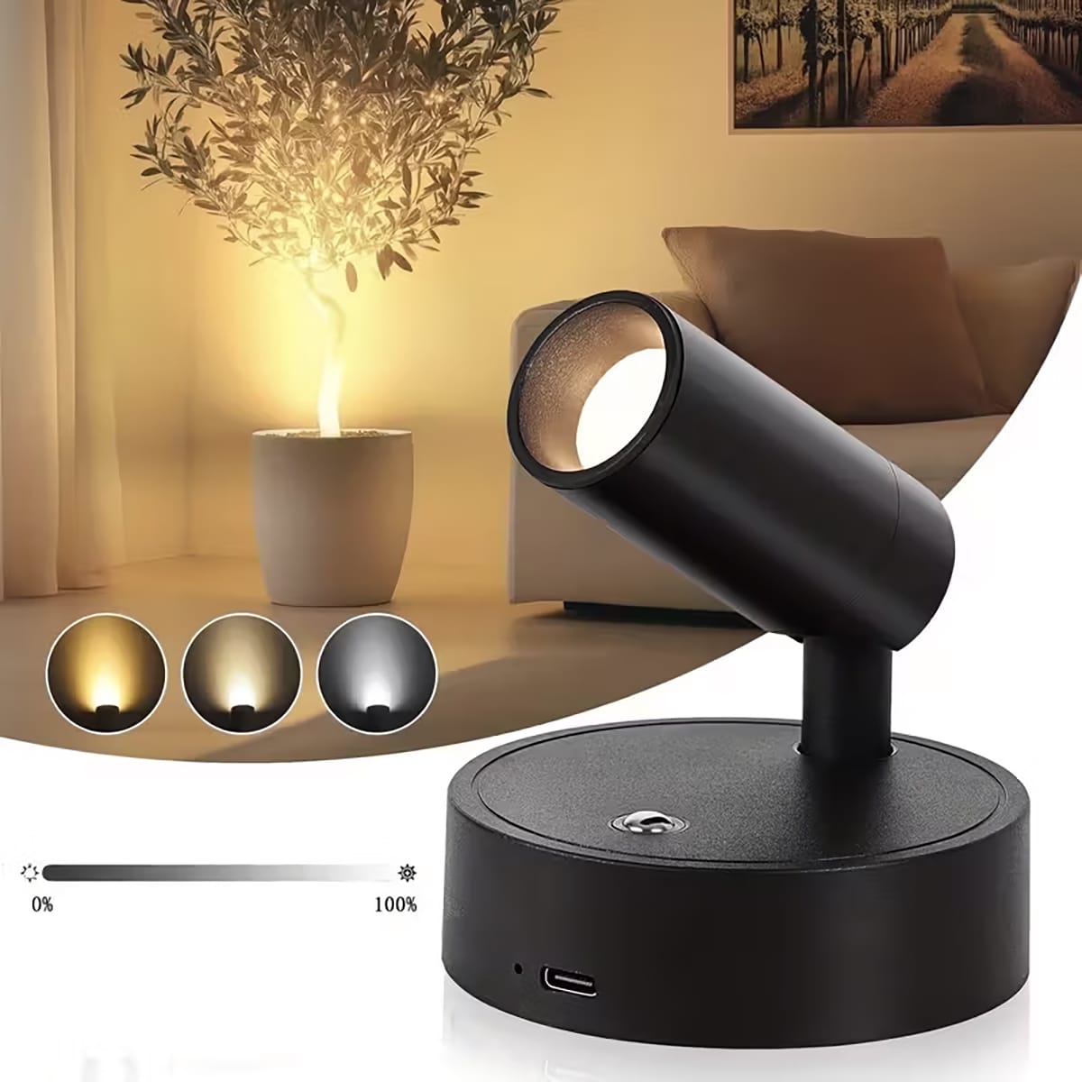LED Spot Light – aufladbar, magnetisch, Fernbedienung, kabellos & ohne ...