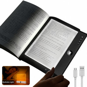 USB Leselampe mit 3 Lichtfarben – Wiederaufladbare LED Leselampe mit Dimmer – Ansicht 3