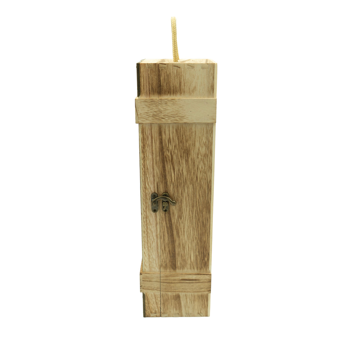 Weinkiste aus Holz für 1 Flasche «In vino veritas»