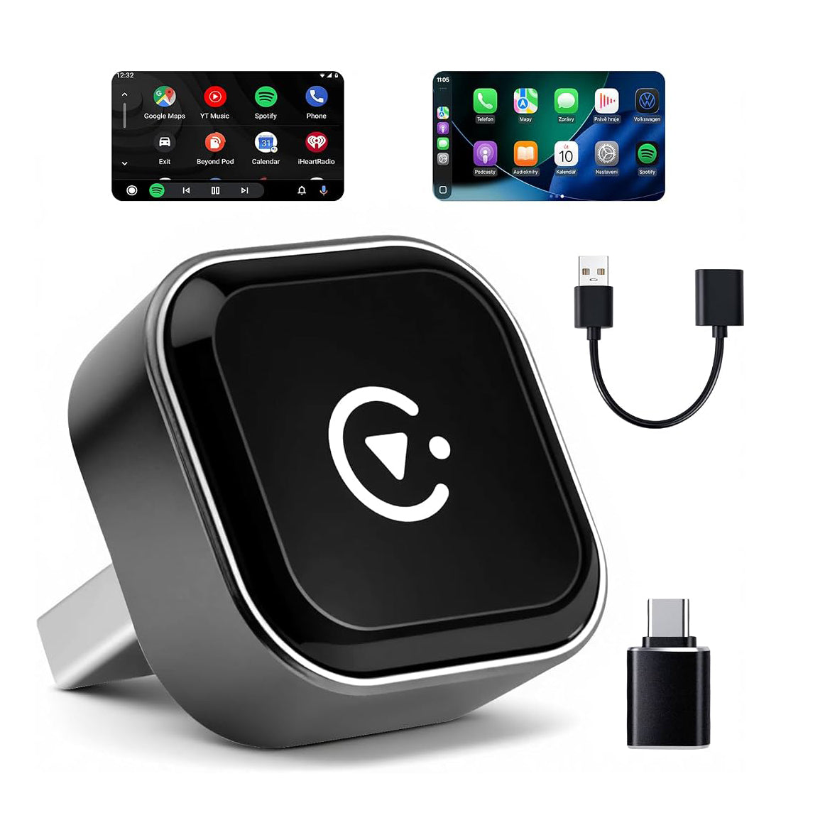 Adaptateur CarPlay et Android Auto sans fil