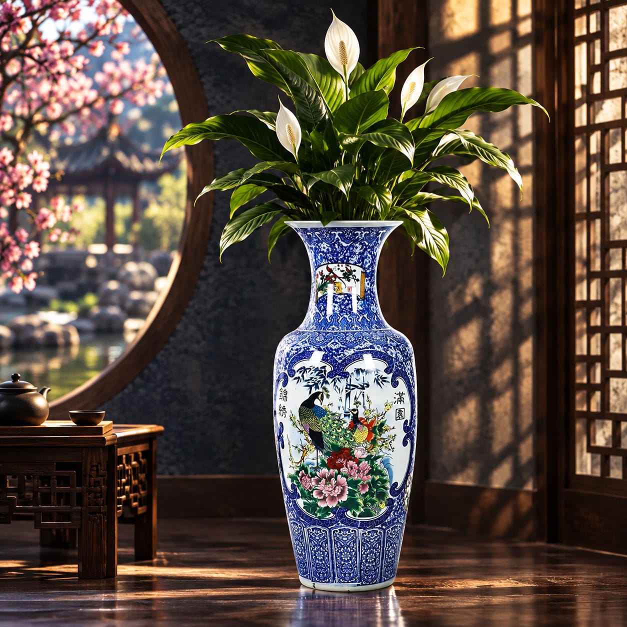 Deko-Vase Chinesischer Folklore-Stil