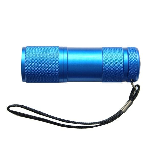 Torch IX LED-Taschenlampe – 9 LEDs, inkl. Batterien & Metalldose