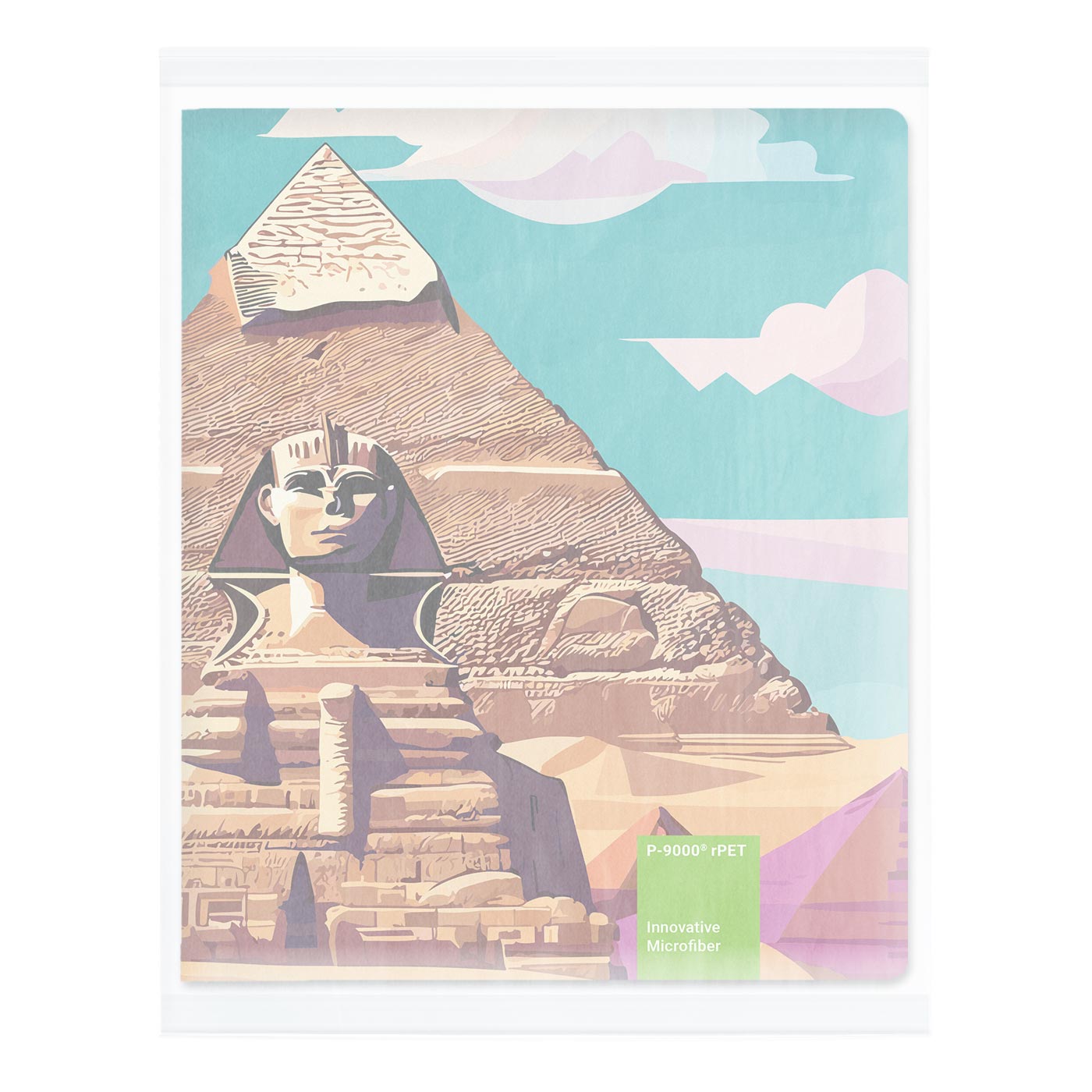 POLYCLEAN rPET Displaytuch 30x20 cm im Pergaminbeutel, All-Inclusive-Paket 