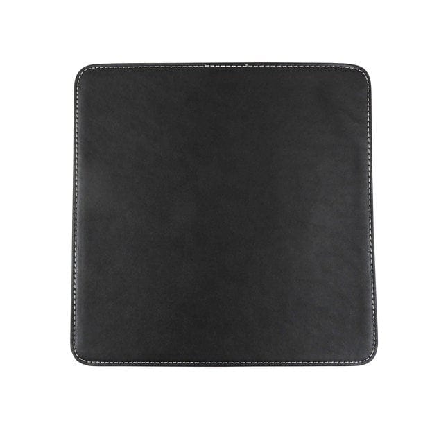 Tapis de souris VIP en cuir PU – antidérapant, 20 x 22 cm