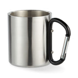 Mug with carabiner