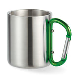 Mug with carabiner