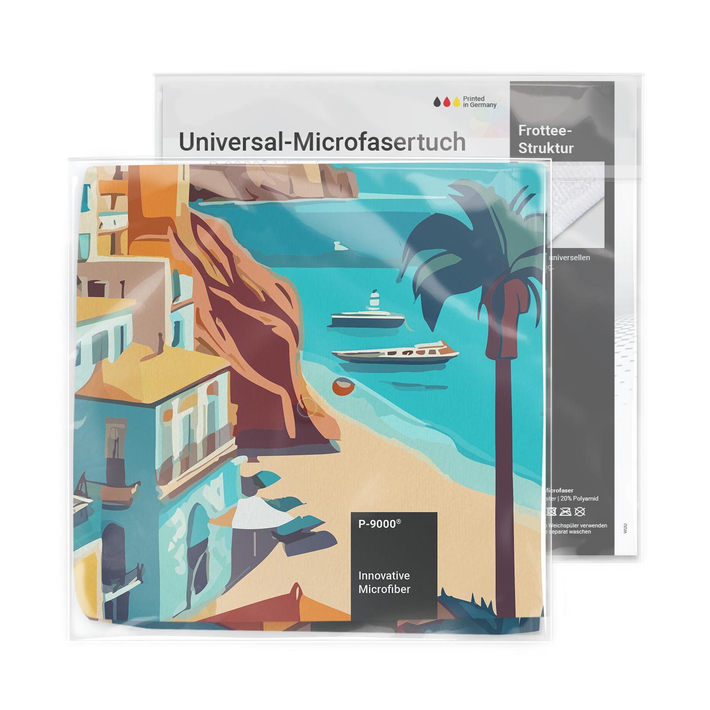 Universal-Microfasertuch 30x30 cm, All-Inclusive-Paket