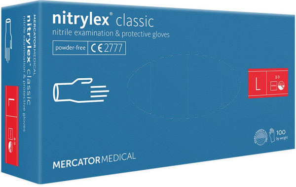 Mercator Nitrylex Classic Handschuhe Blue 100 Stk./Box