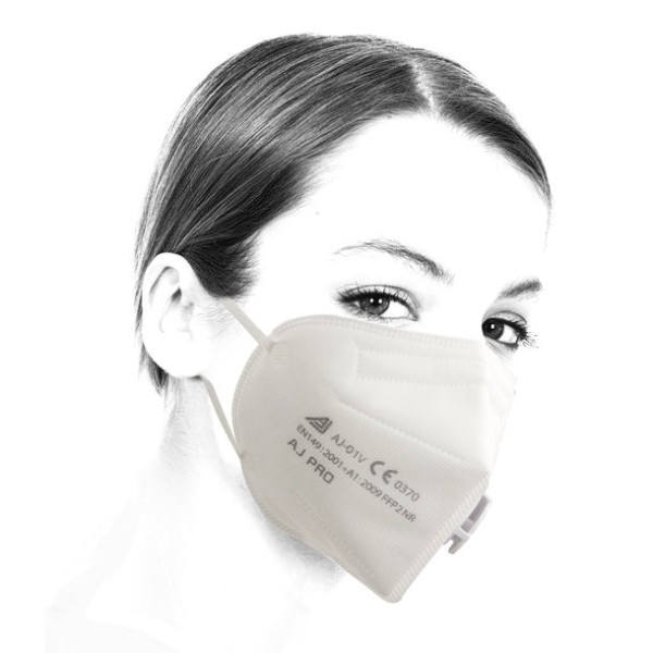 FFP2 Schutzmaske für das Gesicht mit Ventil 10er packung