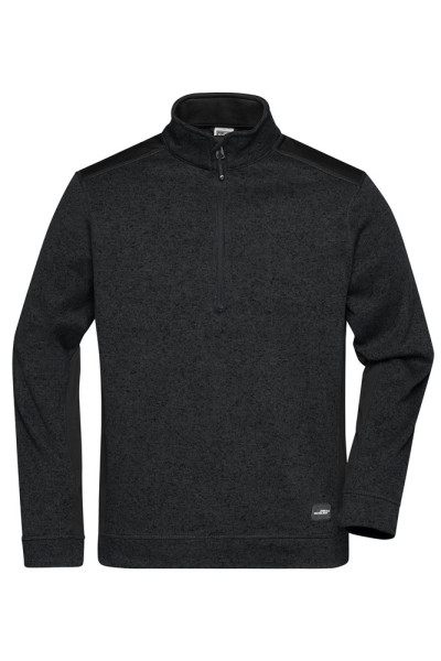 Men's Knitted Workwear Fleece Half-Zip - STRONG -