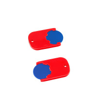 blau, rot