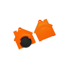 schwarz, orange